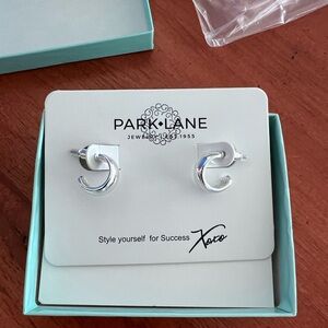 Park Lane Shiny Silver Hoop Earrings